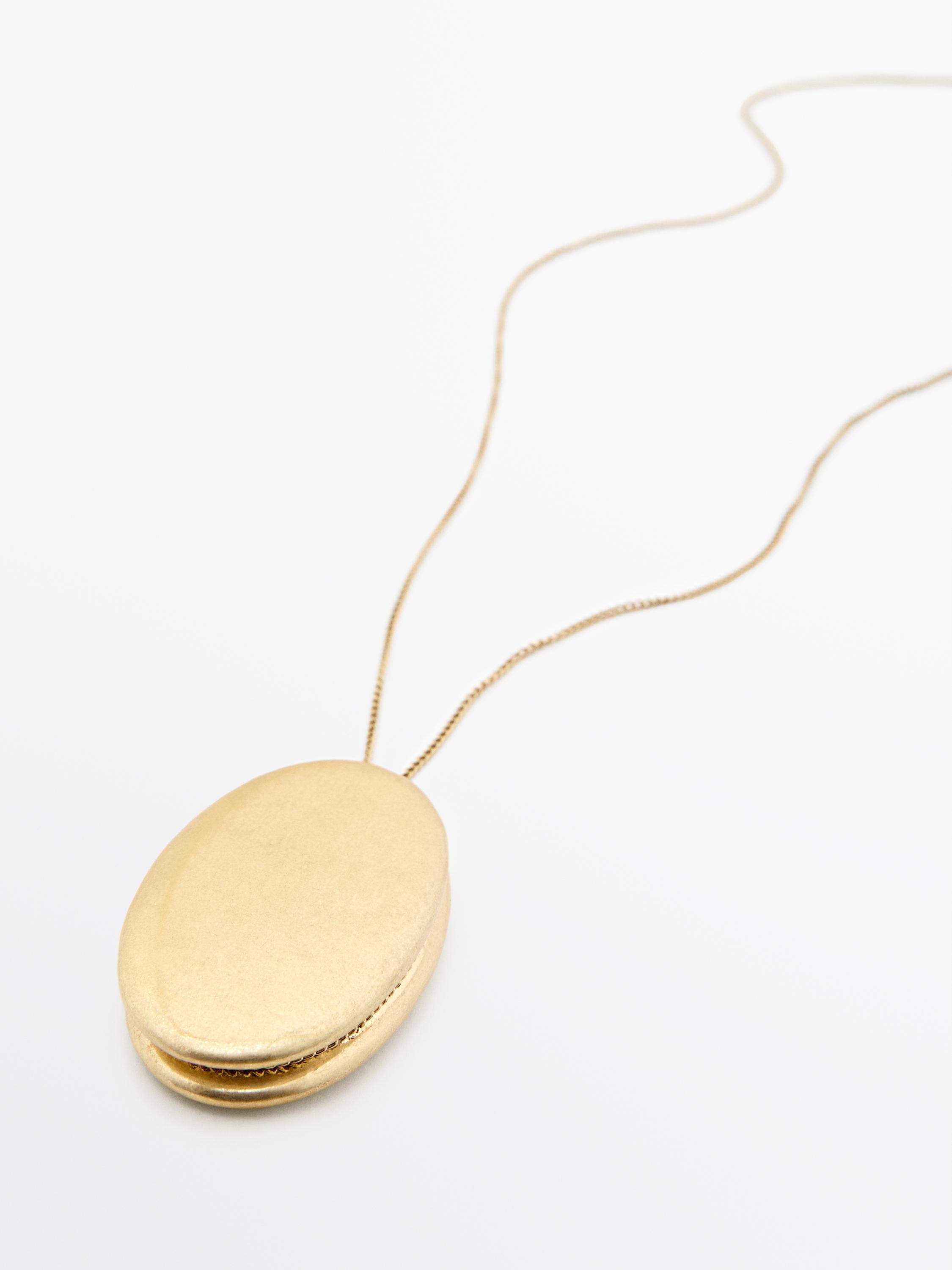 Collier pièce métallique